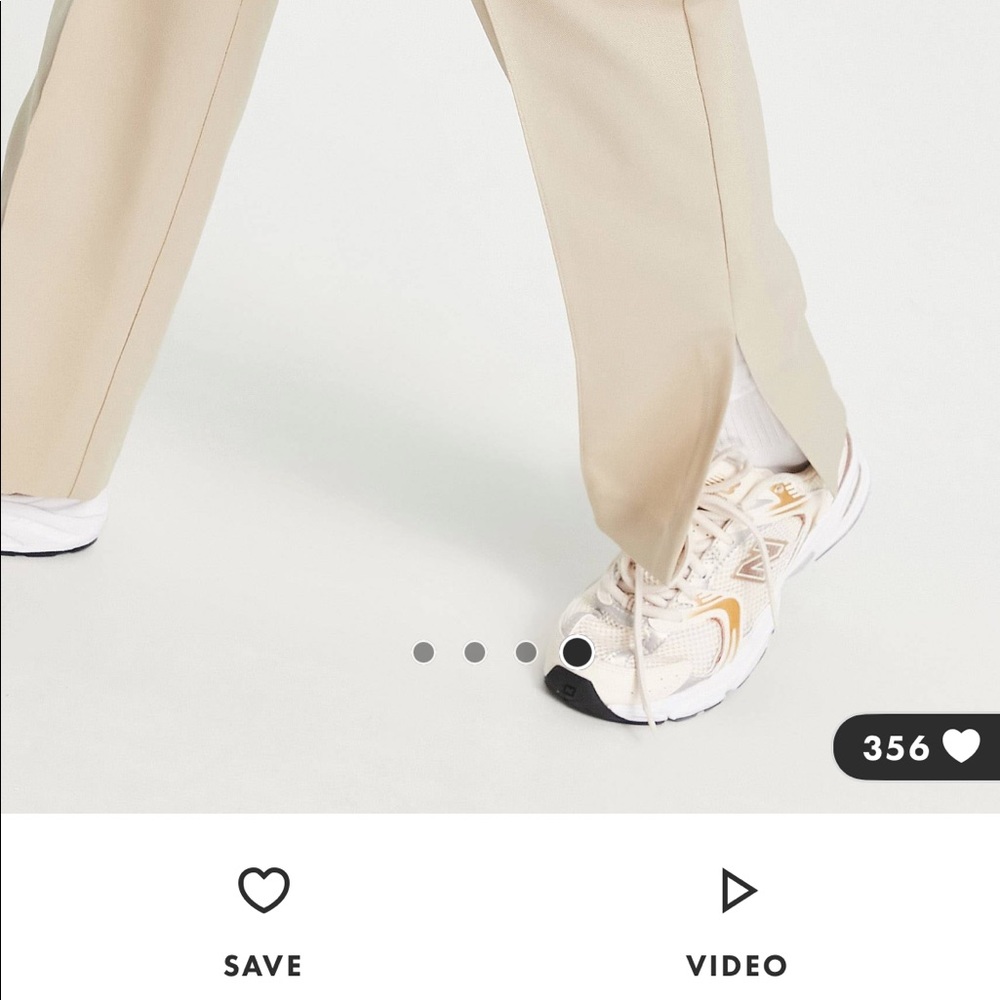 Suit pants with slit at the bottom size 4